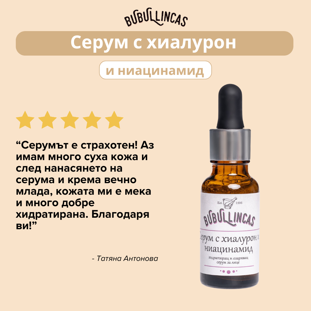 Серум с хиалурон и ниацинамид
